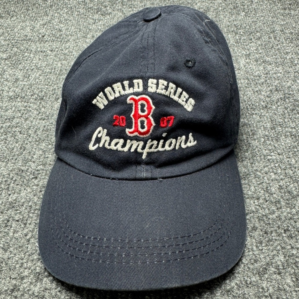 Boston Red Sox Twins Enterprise Hat Mens OSFA Navy Blue World‎ Series 07 A0182